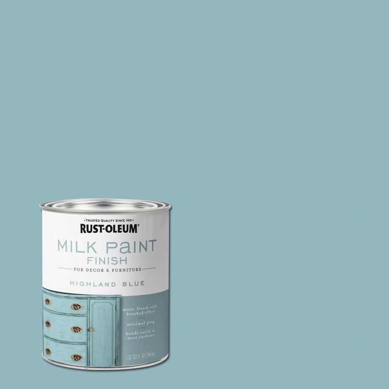 Rust-Oleum Highland Blue Milk Paint Finish | Decor and Furniture