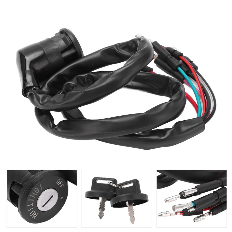 ATV Ignition Switch with 2 Keys 35100‑HA7‑675 Replacement for Fourtrax