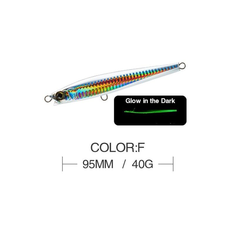 Hard Lure Sinking Pencil 95mm 40g 6 Colors + Lure