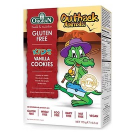 Orgran Kids Outback Animals Vanilla GF Cookies 175g