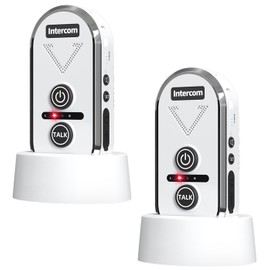 PANDAAR Intercoms Wireless for Home, 2 Way Intercom Communication 4900ft Long Range,Room to Room Intercom Wireless with 3 Volume Levels,20 Chimes Home Intercom System for Indoor Outdoor Use