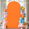 6FT Orange Arch Cover, Spandex Fitted Orange Wedding Arch Stand