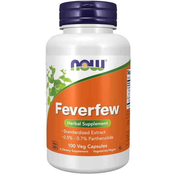 NOW Foods NOW Supplements, Feverfew with 0.5% - 0.7% Parthenolide,