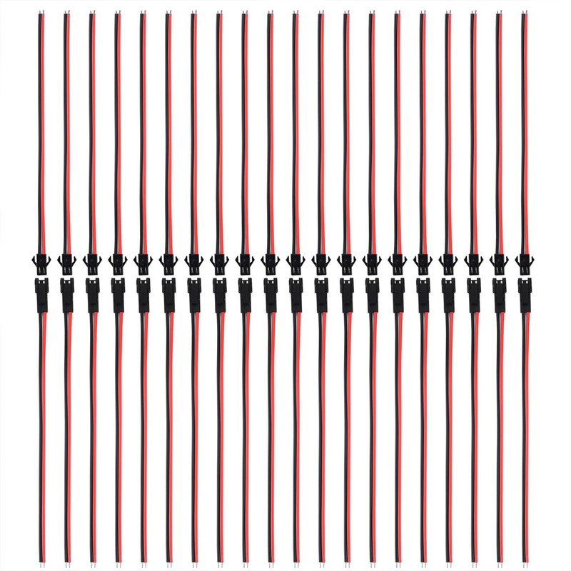 22 AWG 2 Pin Plug Male and Female Connector Adapter