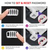 PALMAT - Key Safe - Secure Combination, Weatherproof Outdoors, Wall