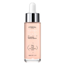 L'Oreal Paris Cosmetics True Match Serum Rellenador con Color Y Ácido Hialurónico, Tono 0.5-2 Very Light