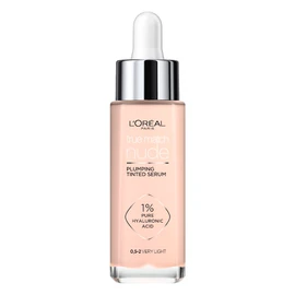 L'Oreal Paris Cosmetics True Match Serum Rellenador con Color Y Ácido Hialurónico, Tono 0.5-2 Very Light