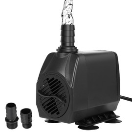 Fitmotors Submersible Pump, 660GPH(2500L/H 80W) Ultra Quiet Water Fountain Pump with 8.2FT High Lift for Fish Tank, Aquarium,Pond,Hydroponics