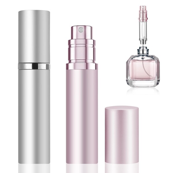 Leikedun 2 x Parfümzerstäuber, nachfüllbar, 5 ml, Zerstäuber für leeres