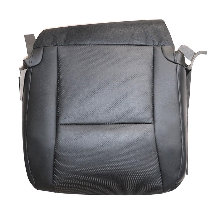 FZJDSD Black Driver Side Bottom Replacement Leather Seat Cover Compatible