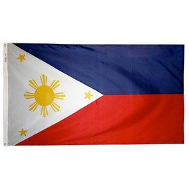 Philippines Flag Nylon 4 ft. x 6 ft. - Made in the USA from Flags Unlimited