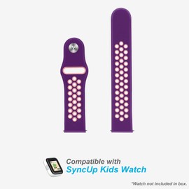Orisell Kids Watch Band for SyncUp Kids Watch Bands, 20mm Boy Girl Smart Watch Band Replacement with Quick Realease Pins, Breathable Sport Style (Pink&Purple)