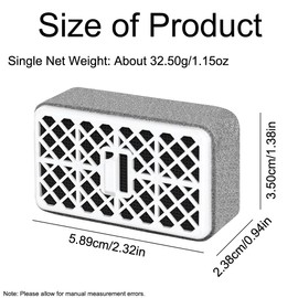 SEIWEI 2 Pcs Deodorizer Filter, Bathroom Toilet Carbon Deodorizing CartridgeCompatible With SW3054T40, SW3056T40, SW3054AT40 TOTO Washlet,etc.