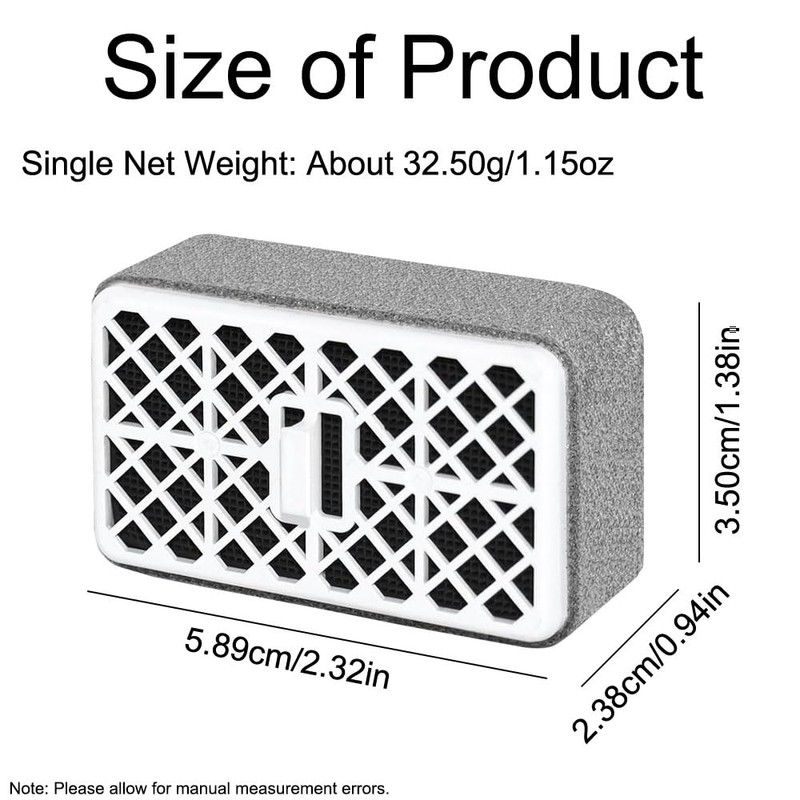 SEIWEI 2 Pcs Deodorizer Filter, Bathroom Toilet Carbon Deodorizing CartridgeCompatible
