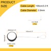 MECCANIXITY 3.3ft Retractable Cable Lock with Latch Remote Control Security