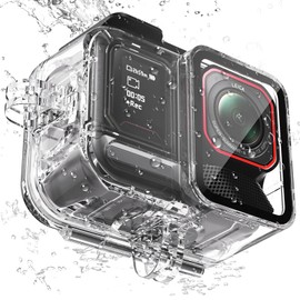 Honbobo Waterproof Case for Insta360 Ace Pro 2, 45M Dive Housing Do Not Remove Microphone Cover Underwater Case Horizontal Vertical Protective Housing Accessories for Insta360 Ace Pro 2