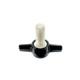 Thumb Screws with Wing Knob - 5/16"-24 x 3/4" Black Thumbscrews Thumb Screw Butterfly Thumb Screws with Tee/Wing Butterfly Thumb Screws T-Handle Thumb Screw (8)