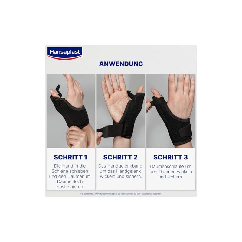 Hansaplast Protective Stabilising Thumb Brace Thumb Splint Supports & Relieves