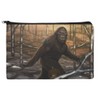 Bigfoot Sasquatch Walking in The Woods Pencil Pen Organizer Zipper