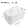 WSAMJIN Multipurpose Caddy Organizer, 5 Slots Basket Bin with Handle,