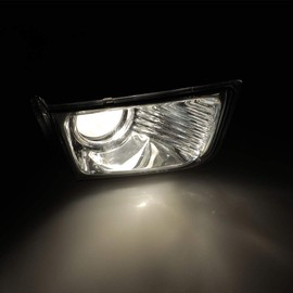 Winjet Fog Lights OEM Series for [2003 2004 2005 Toyota 4Runner] Driving Projector Fog Lights Lamps Assembly Pair Replacement W/9006 12V51W Halogen Bulbs (Clear Lens)