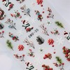 5 Sheets Christmas Nail Art Stickers 3D Snowflake Elk Santa
