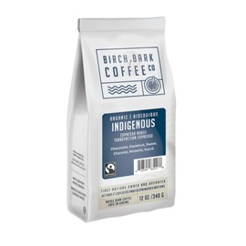Birch Bark Coffee Co Organic Indigenous Whole Bean Espresso Roast Coffee, 340 GR