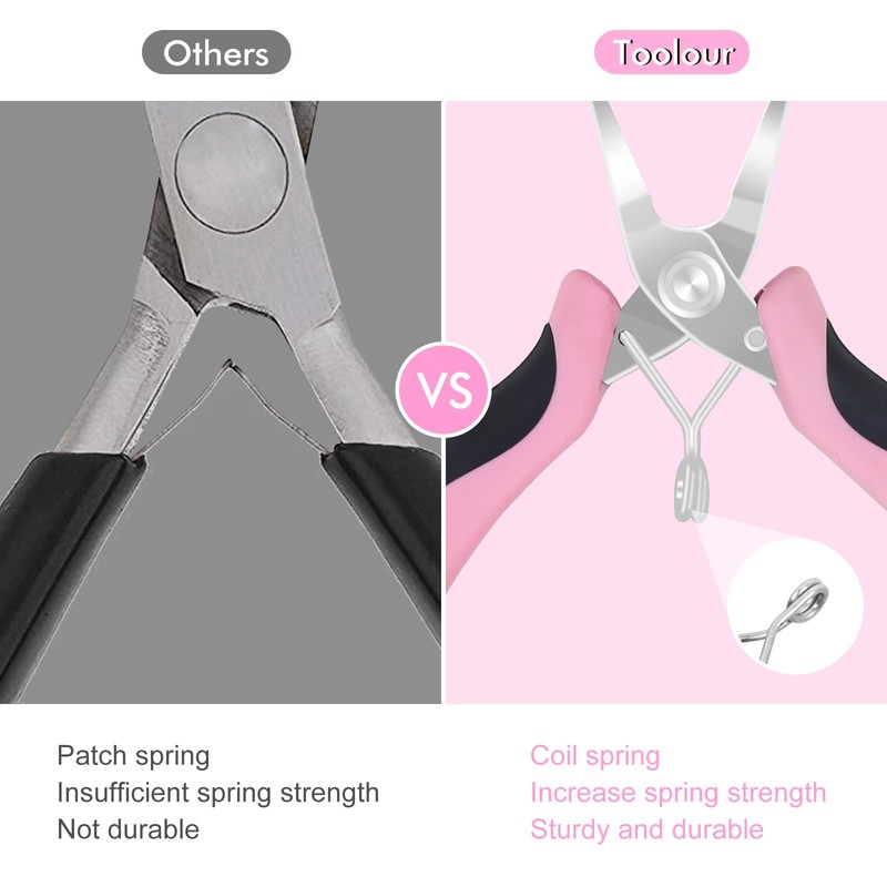 Toolour 10-Piece Jewellery Making Set, Pink, Jewellery Accessories Tool for