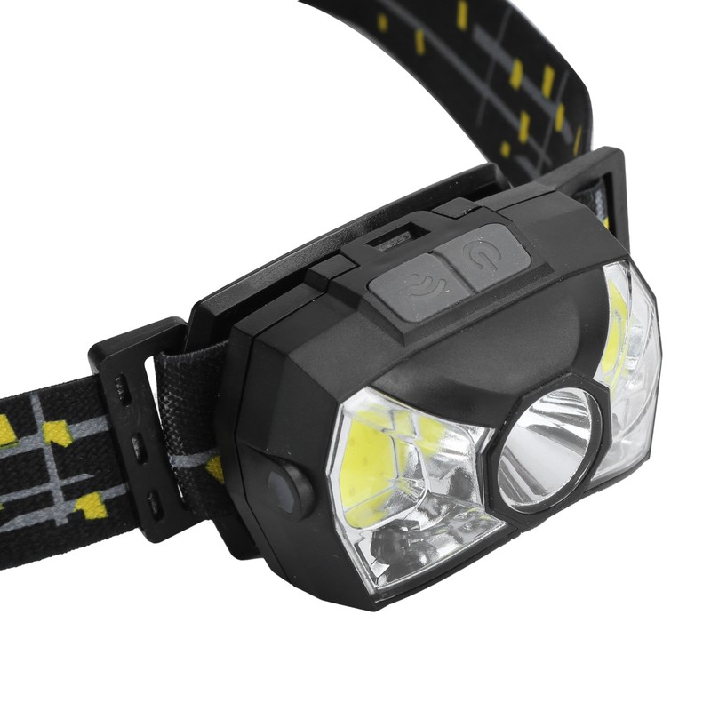 XPG+COB Headlamp Motion Sensor USB Rechargeable Head Lamp Waterproof Headlight
