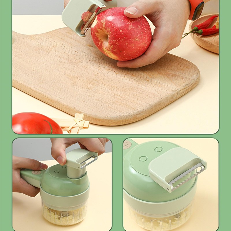 5 in 1 portable handheld electric vegetable cutting machine,Electric Vegetable