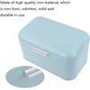 Buachois Large Bread Box,Iron Bread Box with Lid,Metal Bread Storage