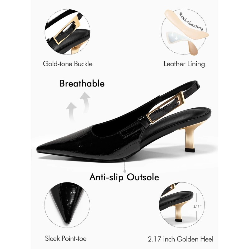 Coutgo - Zapatos de tacón para mujer, con correa de