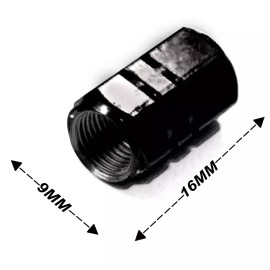 SHENKENUO BLACK Al alloy Tire Valve Air Dust Cover Stem Caps - Wheel Car Truck SUV Bike US