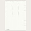 etmamu 1100 Calendar Inserts 2026 A5 Vertical Dot Grid