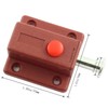 JCBIZ 6pcs Spring Loaded Press Button ABS Plastic Bolt Sliding