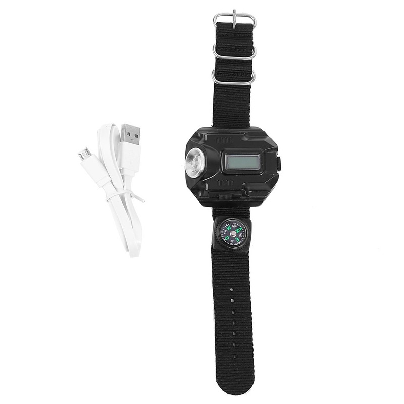 LED Wrist Watch Flashlight USB Rechargeable LED Wristlight Watch with