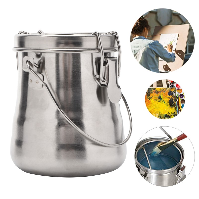 Brush Washing Bucket Plastic Material Easy Carry Painting Supply with