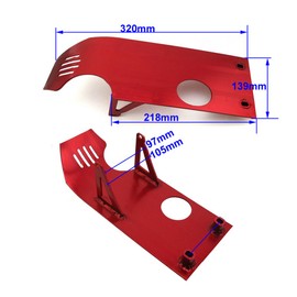 TC-Motor Red Aluminum Engine Skid Plate For Honda XR50 CRF50 Pit Dirt Bike 50cc 70cc 90cc 110cc 125cc 140cc Lifan YX SSR Thumpstar Coolster Taotao Apollo Kayo
