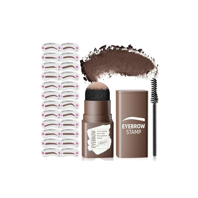 Eye Brow Stamp for Older Women Easy to Use Dark