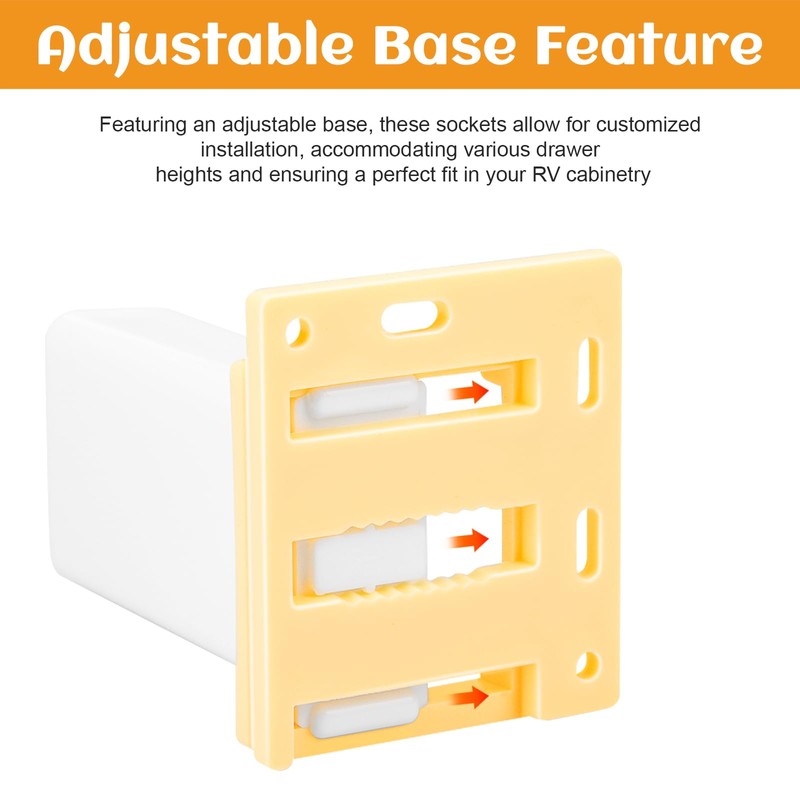 Drawer Slides Sockets Set RV Drawer Rail Bracket, Drawer Hardware