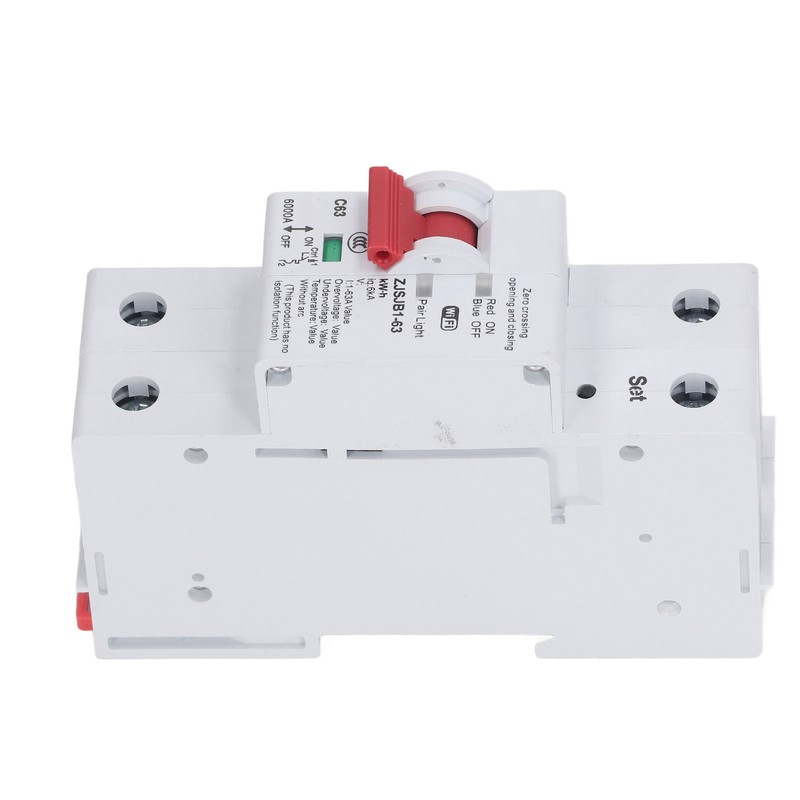 WiFi Circuit Breaker 2P 63A Power Monitor Remote Control Timing