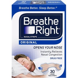 Breathe Right Tiras Nasales Original Alergias Resfriado