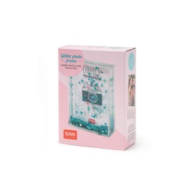 LEGAMI, GPF0001 AA8 Picture Frame with Glitter Mini, Blue, 6.2 x 9.4 cm