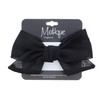 Soft Chiffon Hair Bow Clip Small-Black