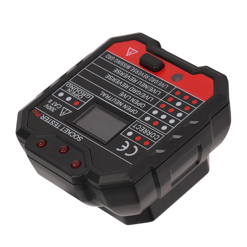 Socket Tester Outlet Electrical Receptacle Detector Phase Supply Polarity Voltage