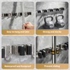 Fenas Broom Holder Wall Mount, Mop Organizer, 5 Racks, 4