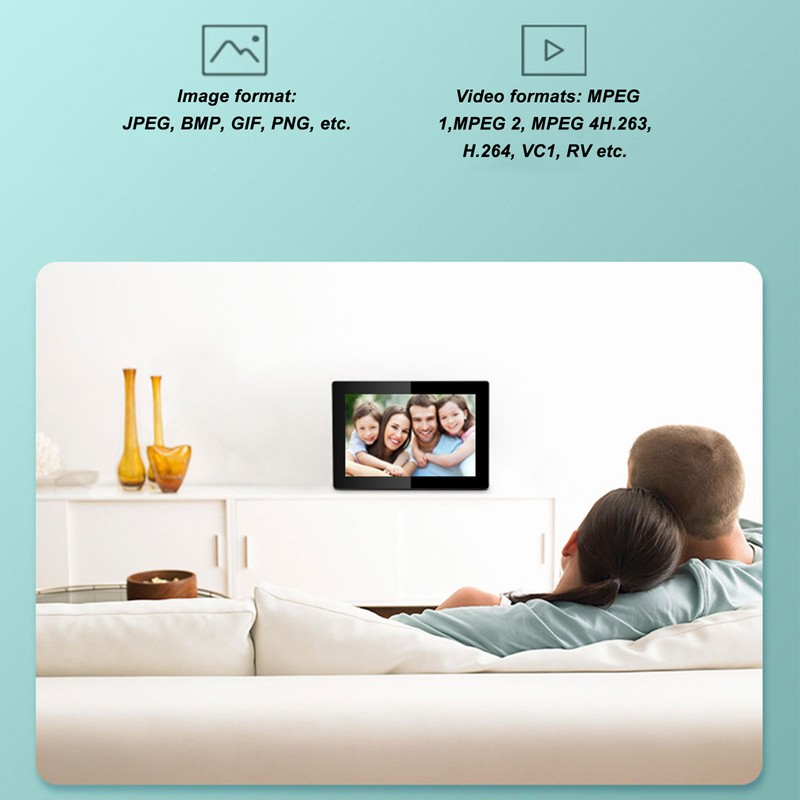WiFi Digital Picture Frame High Definition Share Photos Touch Screen