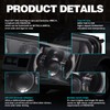 2PCS 120w 4x6 Inch LED Headlights with DRL Turn Singal