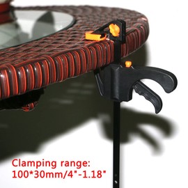 Quick Grip Clamps, 4 Inch Quick Clamp Quick Orange / Red Release Clamps Plastic Quick Grip Clamps Ratchet Bar Clamps F Woodworking Clamps for Woodwork, DIY Projects