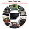 WishesMar 78 * 61CM Fire Pit Mat Fireproof Heat Proof